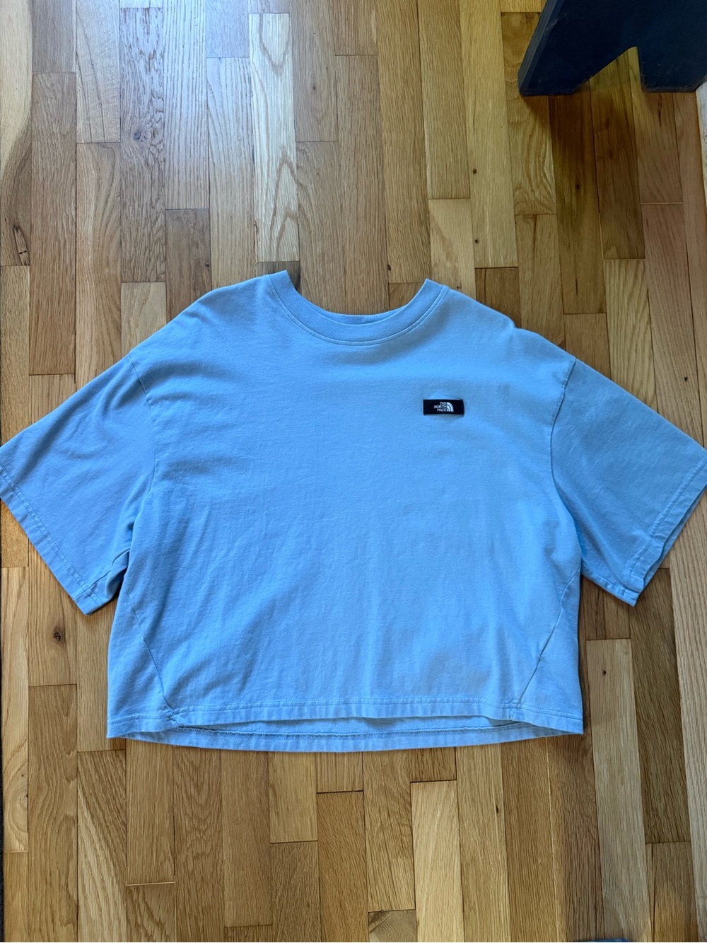 The North Face Pale Blue Logo Patch Tee